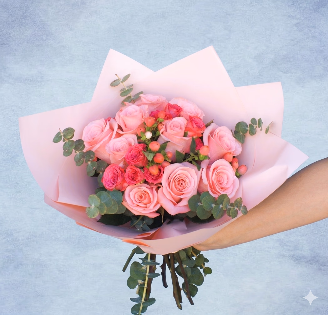 Rosas rosadas 2