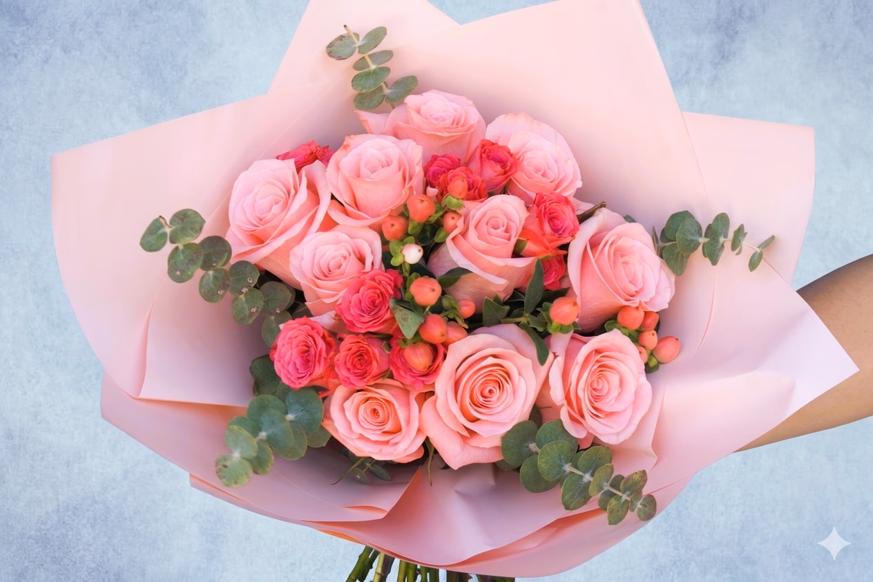 Rosas rosadas