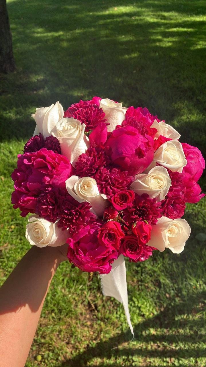 Ramo de novia peonías 5